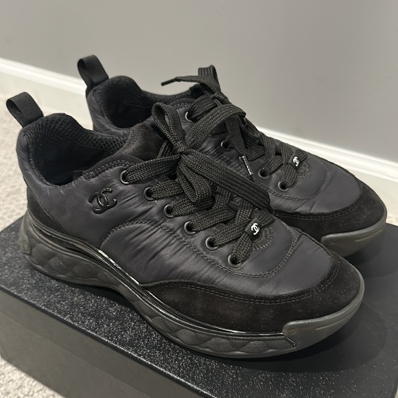 Chanel Sneakers Black 37.5 - Picture 2 of 10